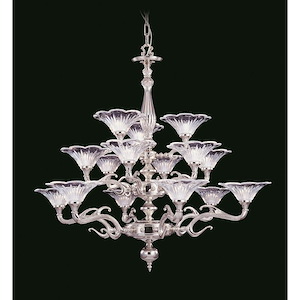 Geneva - 15 Light Foyer Chandelier-38.5 Inches Tall and 40 Inches Wide - 1100037