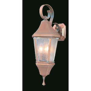 Normandy - 3 Light Outdoor Wall Mount-21 Inches Tall and 8 Inches Wide - 1214864