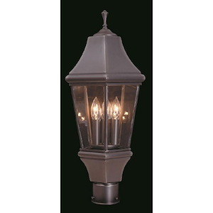 Normandy - 3 Light Outdoor Post Mount-19 Inches Tall and 8 Inches Wide