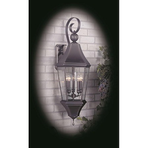Normandy - 5 Light Outdoor Wall Mount-38 Inches Tall and 13 Inches Wide