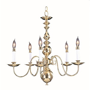 Jamestown - 5 Light Dining Chandelier-22 Inches Tall and 24 Inches Wide - 1100182