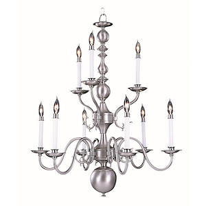Jamestown - 9 Light Dining Chandelier-35 Inches Tall and 30 Inches Wide