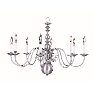 Jamestown - 8 Light Dining Chandelier-24 Inches Tall and 35 Inches Wide