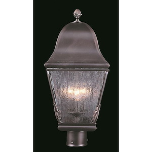 Coeur De Lion - 3 Light Outdoor Post Mount-20.5 Inches Tall and 9.5 Inches Wide