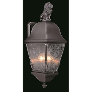 Coeur De Lion - 3 Light Outdoor Wall Mount-25.5 Inches Tall and 9.5 Inches Wide - 1099924