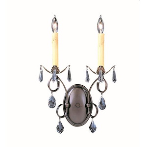 Liebestraum - 2 Light Wall Sconce-18.5 Inches Tall and 11 Inches Wide