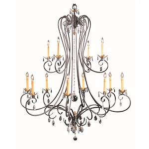 Liebestraum - 12 Light Foyer Chandelier-58.5 Inches Tall and 46 Inches Wide