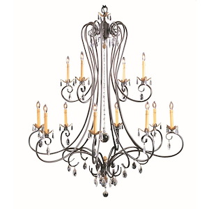 Liebestraum - 12 Light Foyer Chandelier-58.5 Inches Tall and 46 Inches Wide