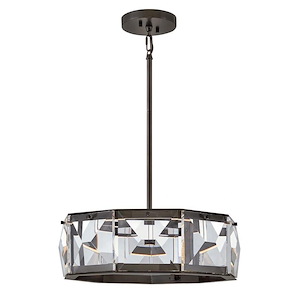 Jolie - 32W LED Medium Convertible Semi-Flush Mount In Glam Style-11 Inches Tall and 19.5 Inches Wide