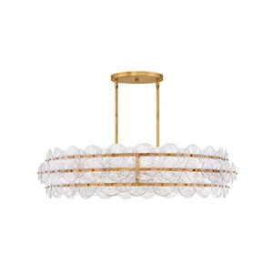 Rene  - 96W 8 LED Large Chandelier-10.5 Inches Tall and 45 Inches Wide