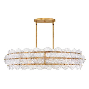 Rene  - 96W 8 LED Large Chandelier-10.5 Inches Tall and 45 Inches Wide