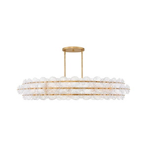 Rene  - 120W 10 LED Extra Large Chandelier-10.75 Inches Tall and 60 Inches Wide