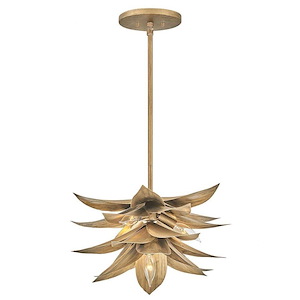 Agave - 20W 4 LED Medium Convertible Pendant In Modern Style-12.5 Inches Tall and 16 Inches Wide