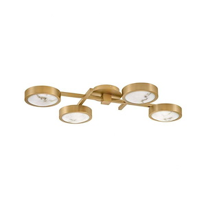 Cava - 64W LED Large Flush Mount In Modern Style-4.25 Inches Tall and 30 Inches Wide