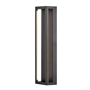 Onyx - 40W LED Medium Wall Sconce In Modern Style-24 Inches Tall and 6 Inches Wide
