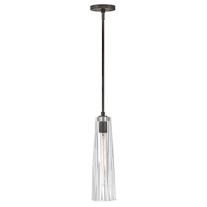 Cosette - 10W 1 LED Small Pendant In Traditional Style-17 Inches Tall and 5 Inches Wide - 1309076