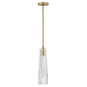 Cosette - 10W 1 LED Small Pendant In Traditional Style-17 Inches Tall and 5 Inches Wide - 1309076