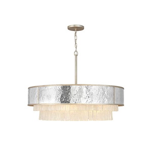 Reverie-Eight Light Large Drum Pendant-36 Inches Wide by 26 Inches Tall - 820364