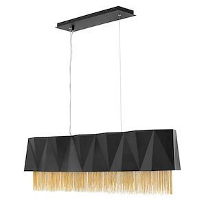 Zuma-Five Light Linear Chandelier-43.25 Inches Wide by 13.25 Inches Tall