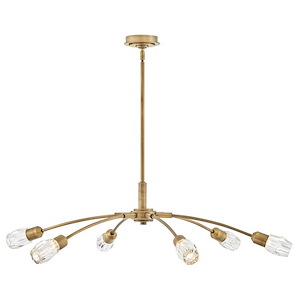 Atera - 30W 6 LED Large Chandelier In Modern Style-9.5 Inhces Tall and 45 Inches Wide - 1314411