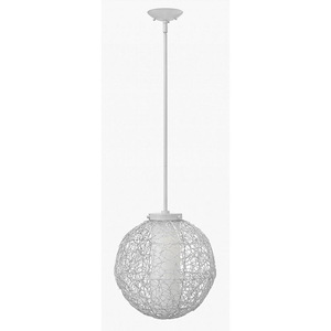 Spago-One Light Mini-Pendant-13.5 Inches Wide by 14 Inches Tall
