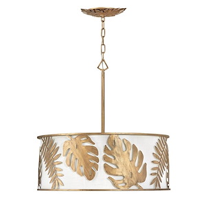 Botanica-Five Light Medium Drum Pendant in Transitional Style-25 Inches Wide by 25 Inches Tall - 925822
