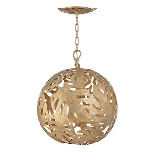 Botanica-Six Light Medium Orb Chandelier in Transitional Style-24 Inches Wide by 27.75 Inches Tall