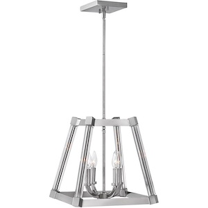 Empire-Four Light Stem Hung Pendant-15.25 Inches Wide by 15.25 Inches Tall