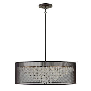 Fiona-Eight Light Large Stem Hung Foyer-30 Inches Wide by 12 Inches Tall