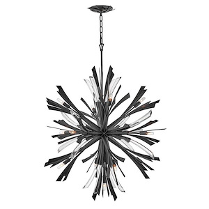 Vida - 65W 13 LED Large Chandelier In Modern Style-42 Inches Tall and 36 Inches Wide - 1309087