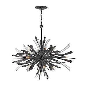 Vida - 65W 13 LED Medium Chandelier In Modern Style-27.75 Inches Tall and 36 Inches Wide - 1309088