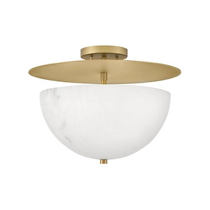 Inez - 15W 3 LED Medium Semi-Flush Mount-12 Inches Tall and 16.25 Inches Wide - 1309090