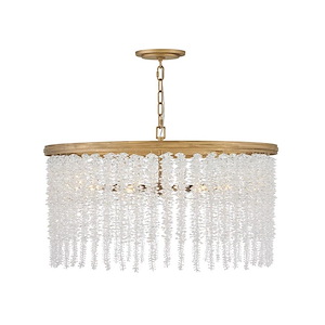 Rubina - 30W 6 LED Medium Convertible Chandelier In Traditional Style-15 Inches Tall and 30 Inches Wide