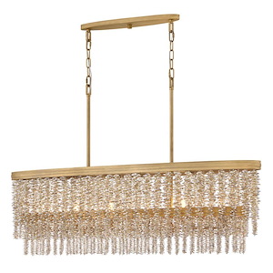 Rubina - 5W 6 LED Linear Chandelier-14 Inch Tall and 48 Inch Wide - 1396958