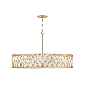 Estie - 40W 8 LED Large Chandelier In Traditional Style-8 Inches Tall and 38 Inches Wide