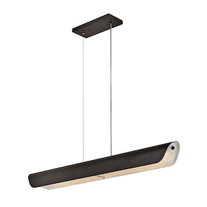 Arco - 24W LED Medium Linear Chandelier In Modern Style-4.75 Inches Tall and 46 Inches Wide