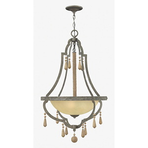 Cordoba-Three Light Invert Foyer-22 Inches Wide by 36 Inches Tall - 1151954