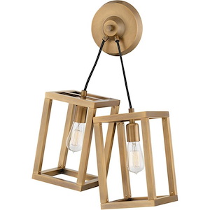 Ensemble-Two Light Wall Sconce-17.5 Inches Wide by 25.5 Inches Tall