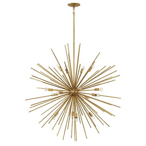 Tryst-Sixteen Light Stem Hung Pendant-42 Inches Wide by 42 Inches Tall