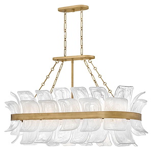 Fleur - 5W 10 LED Linear Chandelier-27 Inch Tall and 48 Inch Wide - 1396974