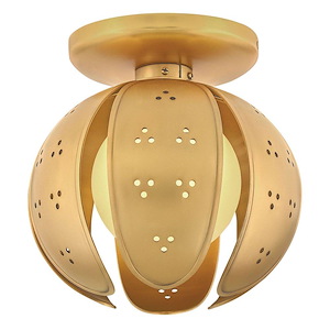 Anthos - 5W 1 LED Semi-Flush Mount-9.25 Inch Tall and 9 Inch Wide - 1396978