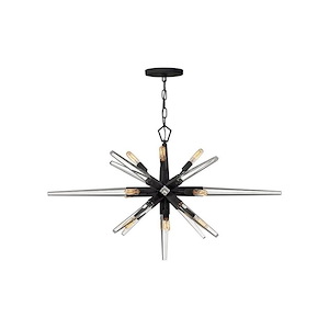 Ariel-Twelve Light Linear Chandelier in Modern Style-40 Inches Wide by 20.25 Inches Tall