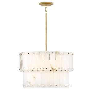 Simone - 30W 6 LED Medium Convertible Chandelier In Traditional Style-15 Inhces Tall and 24 Inches Wide