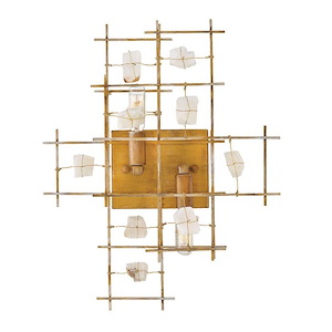 Petra-Two Light Wall Sconce-17.5 Inches Wide by 14.25 Inches Tall