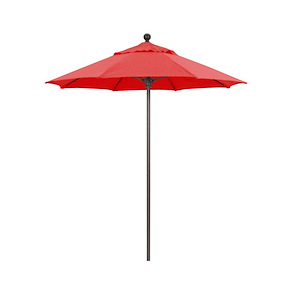 6 Foot Manual Lift Commercial Round Aluminum Market Umbrella