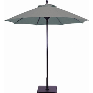 7.5 Foot Manual Lift Commercial Round Aluminum Market Umbrella