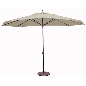 Deluxe Auto Tilt - 8 Foot x 11 Foot Oval Market Umbrella