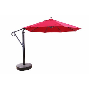 11 Foot Round Easy Lift and Tilt Aluminum Cantilever Umbrella