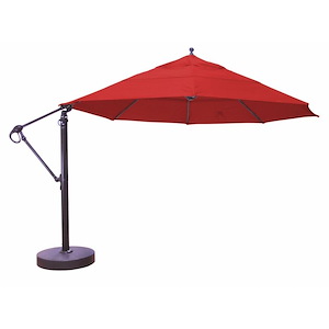 13 Foot Round Easy Lift and Tilt Aluminum Cantilever Umbrella