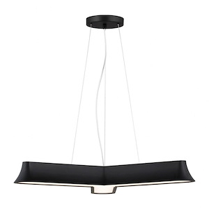 Sea Gull Lighting-Vaughn-96W 3 LED Chandelier In Contemporary and Modern Style-3 Inch Tall and 29.13 Inch Wide